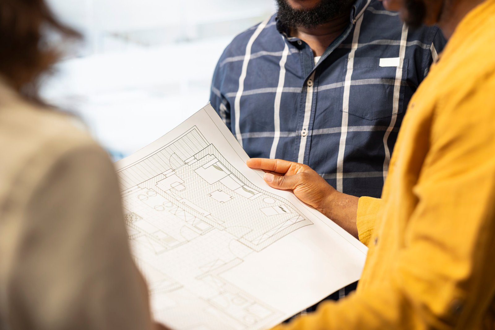 Reviewing room layouts and the scope of a residential project